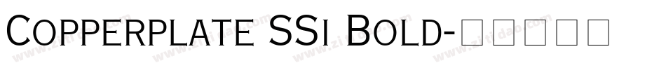 Copperplate SSi Bold字体转换